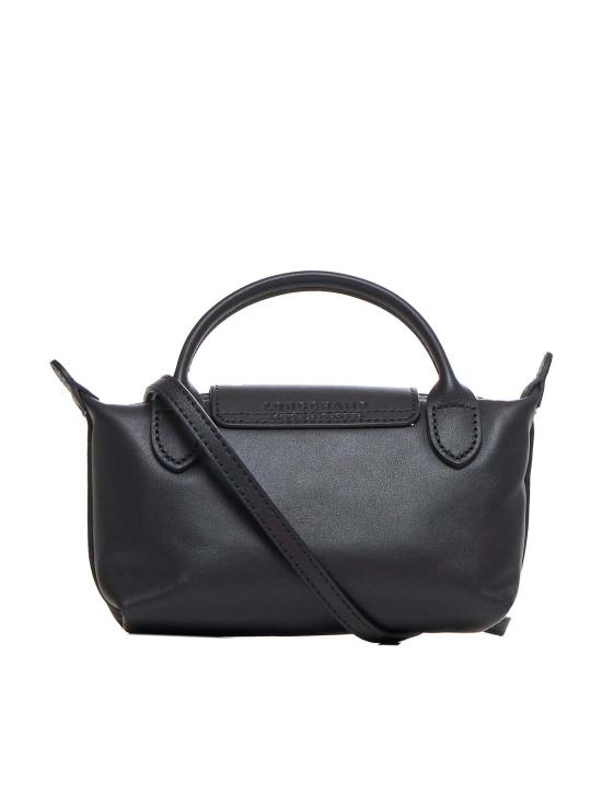  롱샴 가방 르 플리아쥬 엑스트라 카프 가죽 파우치 블랙 - LONGCHAMP