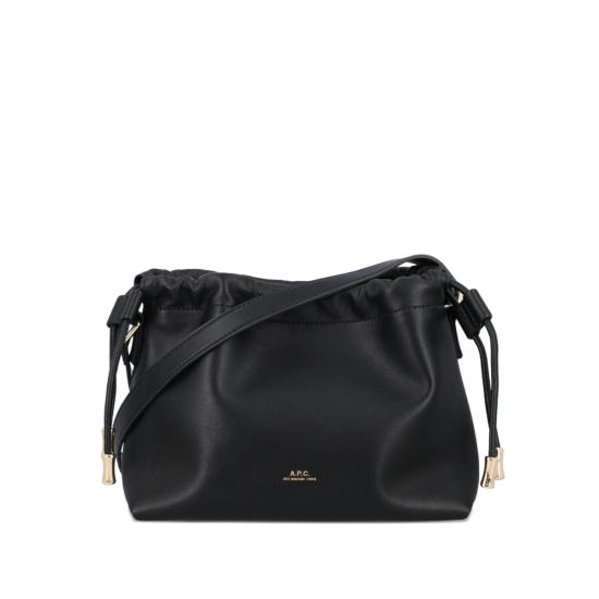  아페쎄 가방 A.P.C. 드로스트링 숄더백 블랙