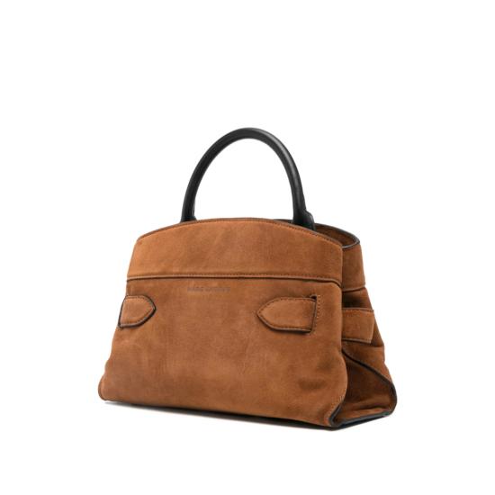  마크제이콥스 가방 마크 제이콥스 송아지 가죽 스웨이드 토트백 브라운/블랙 - MARC JACOBS