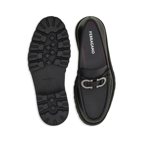  살바토레 페라가모 로퍼 페라가모 송아지 가죽 슬립온  블랙 - SALVATORE FERRAGAMO