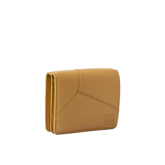  로에베 지갑 퍼즐 엣지 컴팩트 지퍼  사하라 베이지 - LOEWE