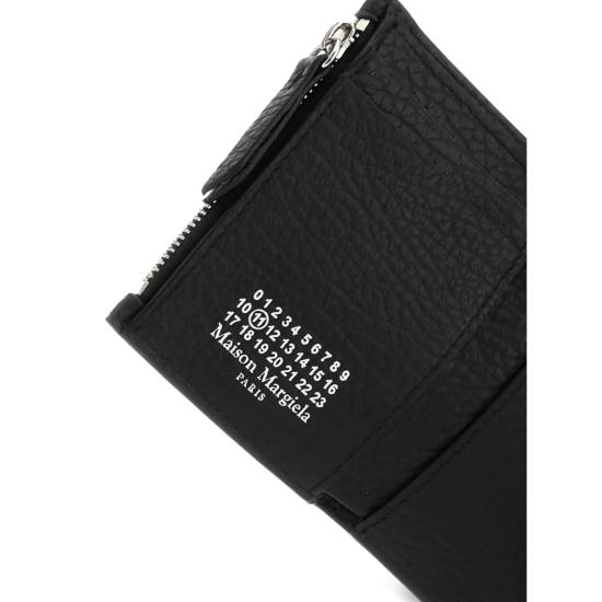  마르지엘라 지갑 메종  3단  & 카드홀더 블랙 - MAISON MARGIELA