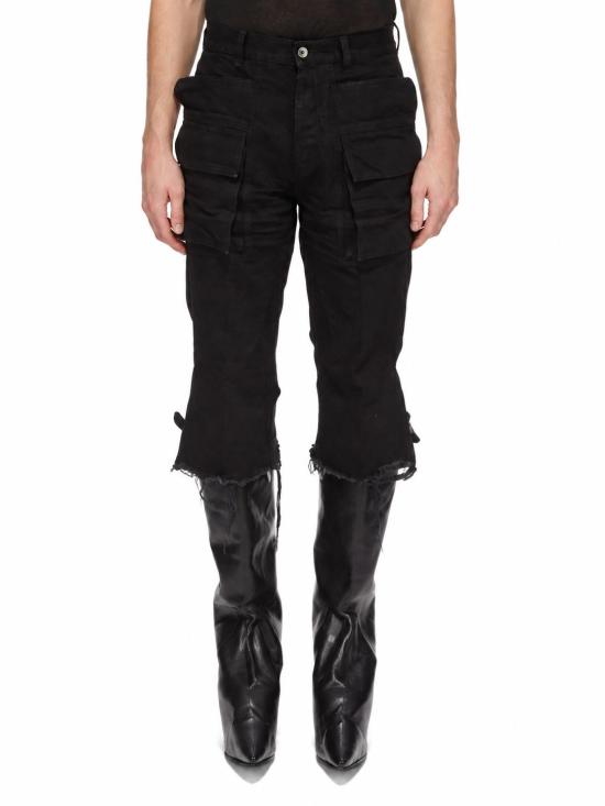 26FW 릭 오웬스 스트레이트 팬츠 RR02F4300HDK 09 BLACK