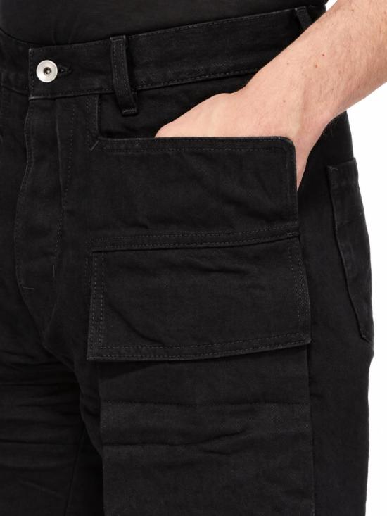 26FW 릭 오웬스 스트레이트 팬츠 RR02F4300HDK 09 BLACK - RICK OWENS