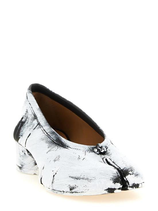  마르지엘라 플랫 슈즈 Maison Margiela 바이컬러 램스킨 미드 힐 펌프스 - MAISON MARGIELA