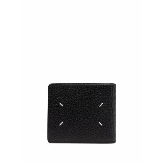  마르지엘라 지갑 메종  송아지 가죽  & 카드홀더 블랙 - MAISON MARGIELA