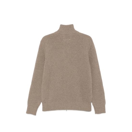  MM6 메종마르지엘라 가디건 Mm6 메종 마르지엘라 골지 니트 울  그레이 - MM6 MAISON MARGIELA