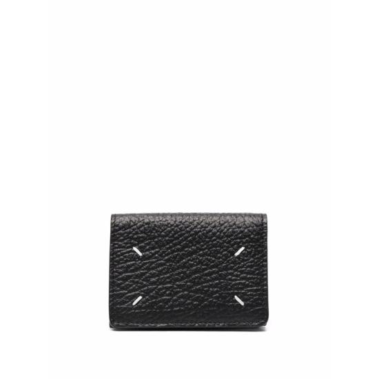  마르지엘라 지갑 메종  가죽 3단  블랙 - MAISON MARGIELA