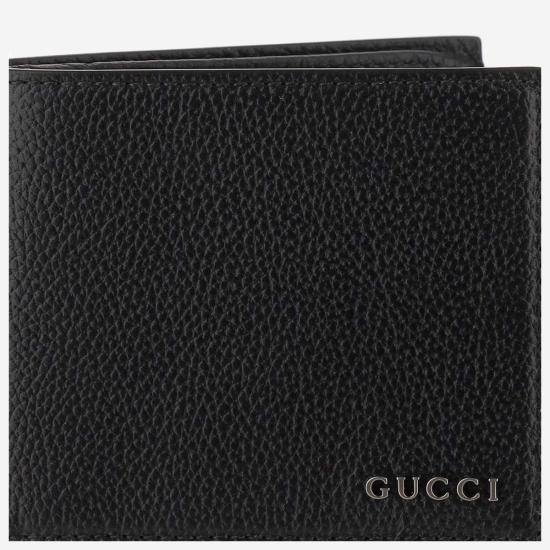 구찌 남성지갑 로고 바이폴드 지갑 블랙 - GUCCI