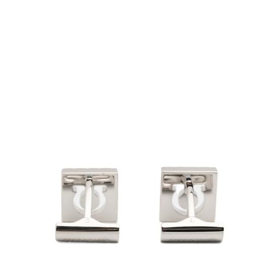  살바토레 페라가모 주얼리 페라가모 팔라 커프링크스 실버 - SALVATORE FERRAGAMO