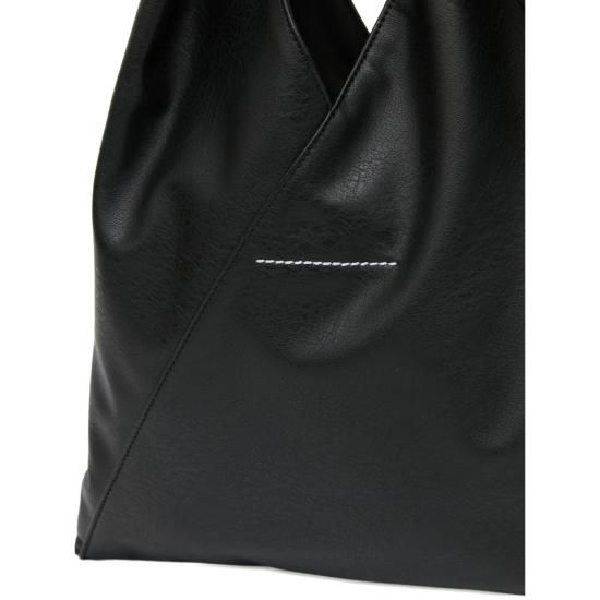  MM6 메종마르지엘라 가방 Mm6 메종 마르지엘라 숫자 아트워크 탑 핸들 토트백 블랙 - MM6 MAISON MARGIELA