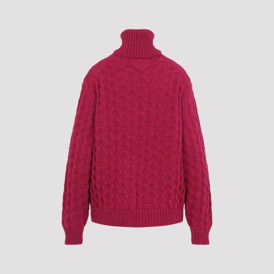 26FW 프라다 울 가디건 P25O59SOOO 6835 F0590 LAMPONE - PRADA
