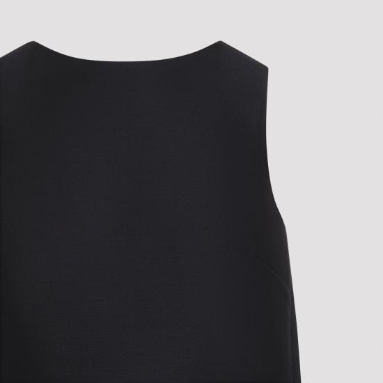 26FW 발렌시아가 A-라인 울 드레스 A009P3 TUT22 1000 BLACK - BALENCIAGA