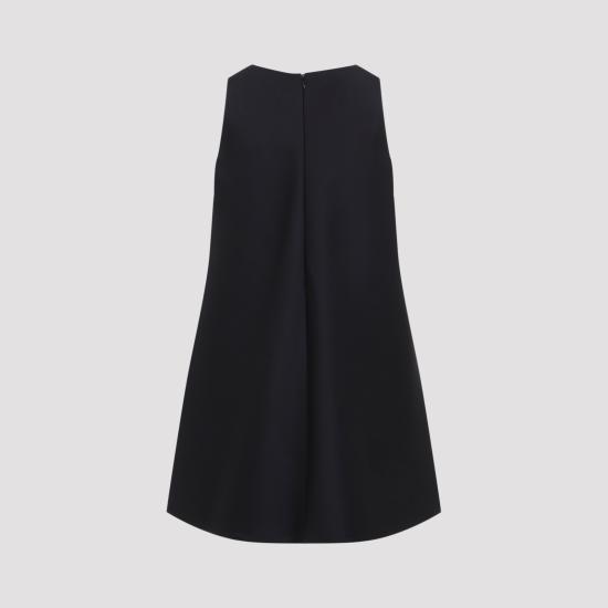 26FW 발렌시아가 A-라인 울 드레스 A009P3 TUT22 1000 BLACK - BALENCIAGA