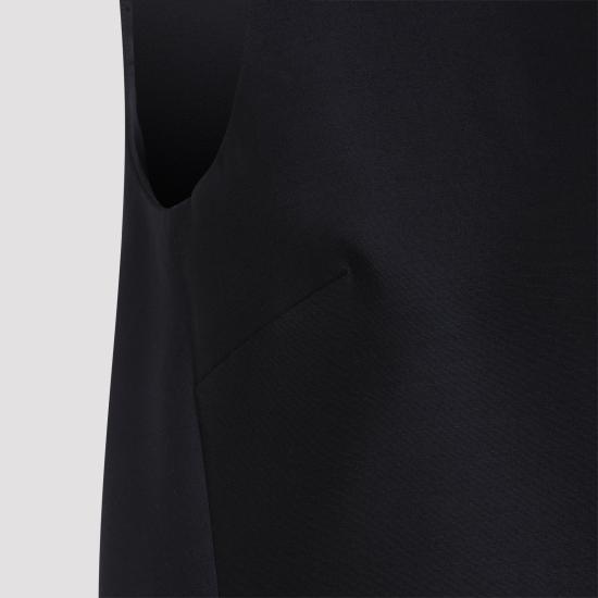 26FW 발렌시아가 A-라인 울 드레스 A009P3 TUT22 1000 BLACK - BALENCIAGA