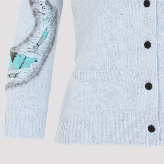 26FW 모스키노 가디건 262DA0901 5400 1331 FANTASIA AZZURRO - MOSCHINO
