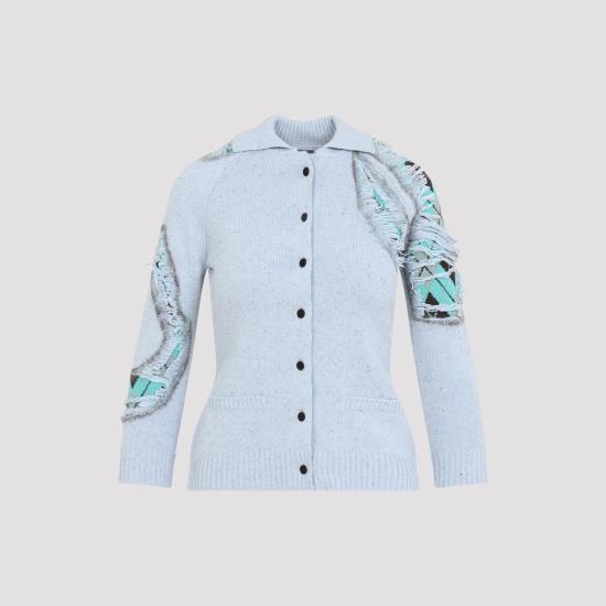 26FW 모스키노 가디건 262DA0901 5400 1331 FANTASIA AZZURRO - MOSCHINO