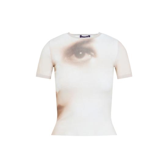 26FW 장 폴 고티에 탑 2604WTO563M032P 68 BEIGE - JEAN PAUL GAULTIER