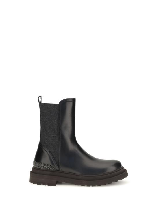 26FW 브루넬로 쿠치넬리 부츠 MZOLG3307 C101 BLACK