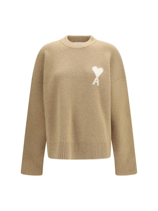 26FW 아미 ADC 크루넥 스웨터 UKS836KN0135 A278 BEIGE