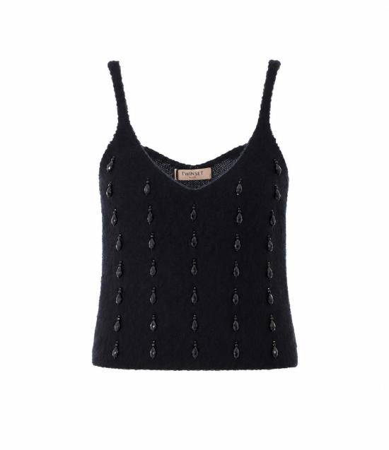 26FW 트윈셋 민소매 티셔츠 262TT3023 00006 BLACK
