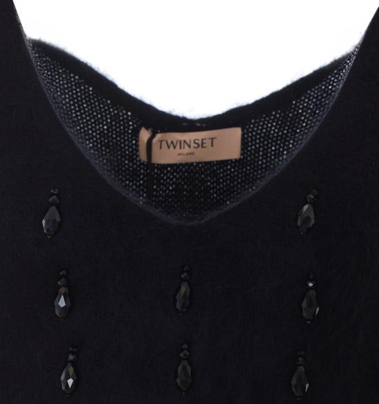 26FW 트윈셋 민소매 티셔츠 262TT3023 00006 BLACK - TWINSET
