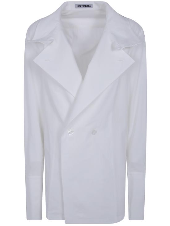 26FW 이세이 미야케 코트 IM68FJ038 01 WHITE