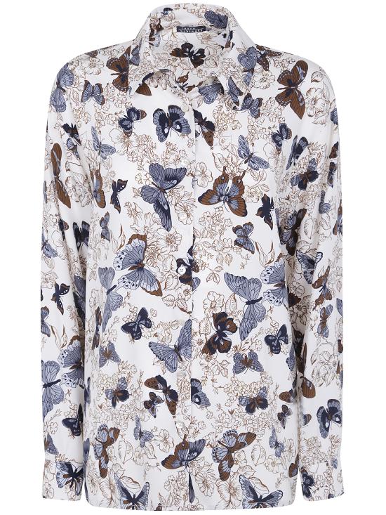 26FW 로라 우비나티 블라우스 I6T08SF 03 GREY COCOA NAVY