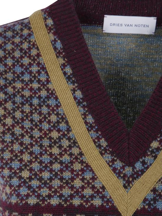 26FW 드리스 반 노튼 탑 262 011217 4757 355 WINE - DRIES VAN NOTEN
