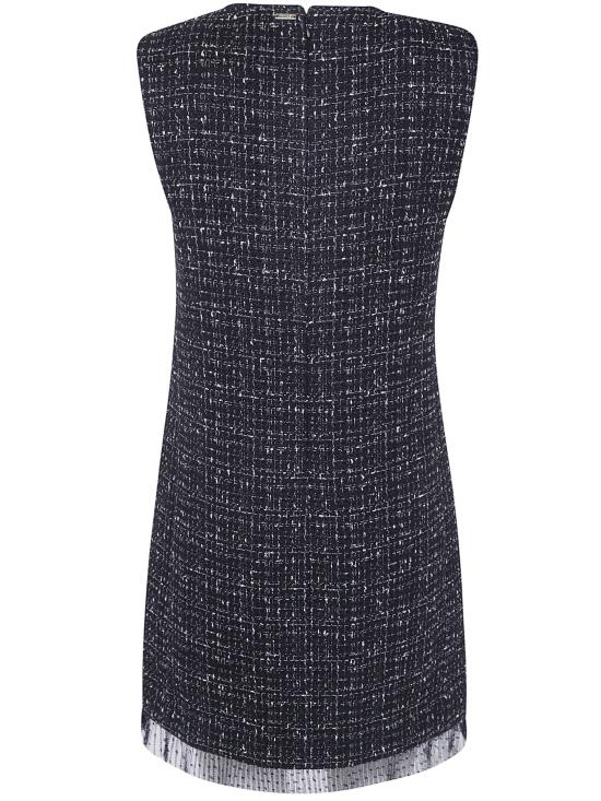 26FW 트윈셋 미디 원피스 262TP2086 13857 BLACK GREY BOUCLE - TWINSET