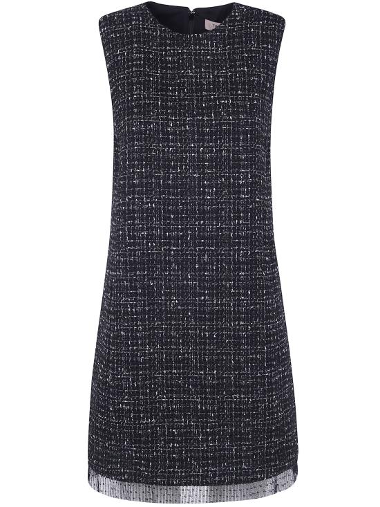 26FW 트윈셋 미디 원피스 262TP2086 13857 BLACK GREY BOUCLE