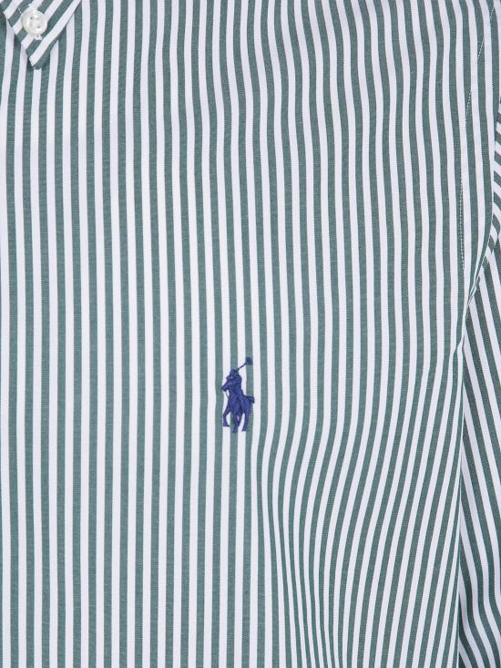 26FW 폴로 랄프로렌 커스텀핏 코튼 포플린 스트라이프 셔츠 710 929 346 509 NEW FOREST WHITE - POLO RALPH LAUREN
