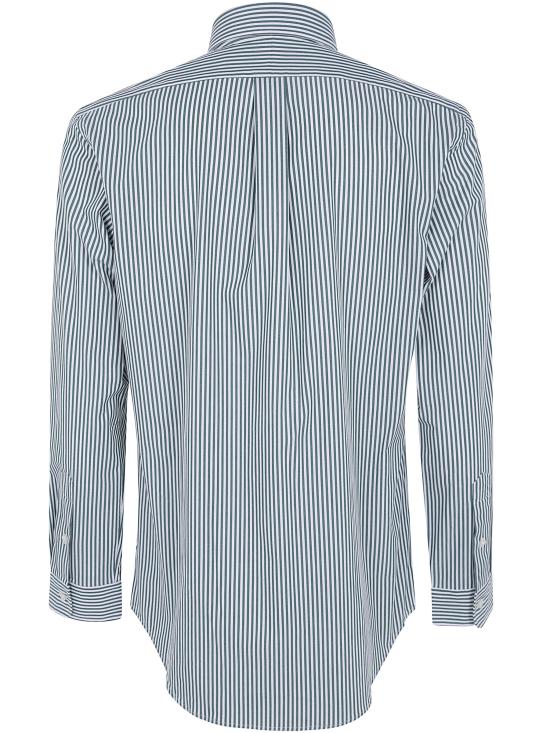 26FW 폴로 랄프로렌 커스텀핏 코튼 포플린 스트라이프 셔츠 710 929 346 509 NEW FOREST WHITE - POLO RALPH LAUREN