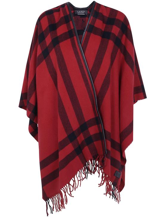 26FW 랄프 로렌 케이프 454P23625 004 RED BLACK
