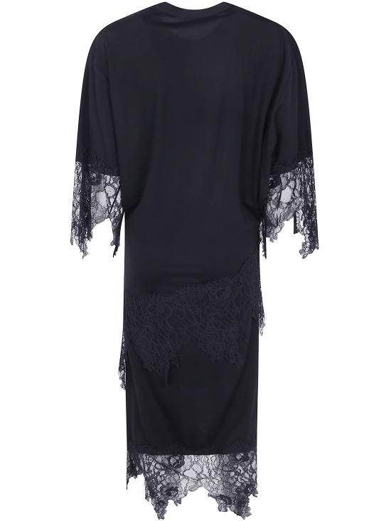 26FW 블루마린 미디 원피스 RF6092J1610 22222 BLACK - BLUMARINE