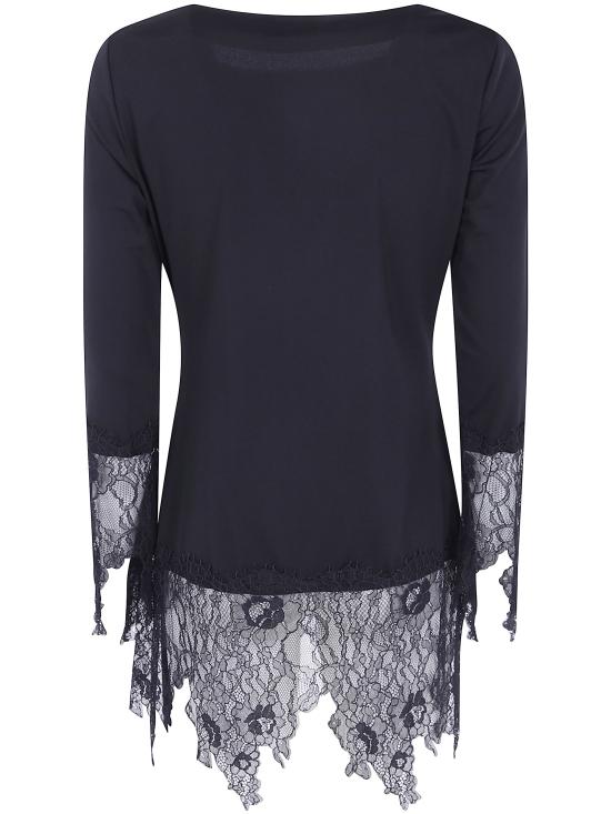 26FW 블루마린 탑 RF6097J1610 22222 BLACK - BLUMARINE