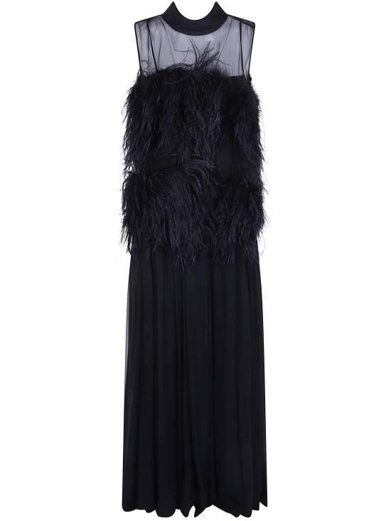26FW 알베르타 페레티 롱 원피스 0420 5115 0555 BLACK