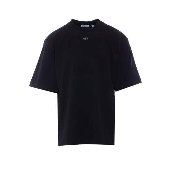 26FW 오프화이트 반팔 티셔츠 OMAA120F26JER01C 001 BLACK