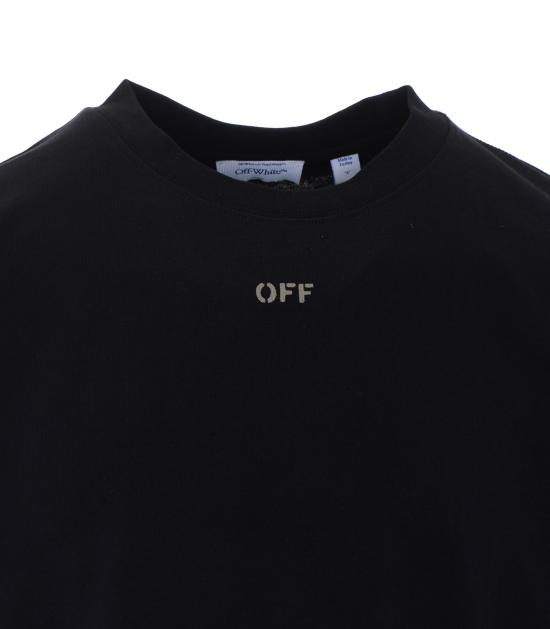 26FW 오프화이트 반팔 티셔츠 OMAA120F26JER01C 001 BLACK - OFF WHITE