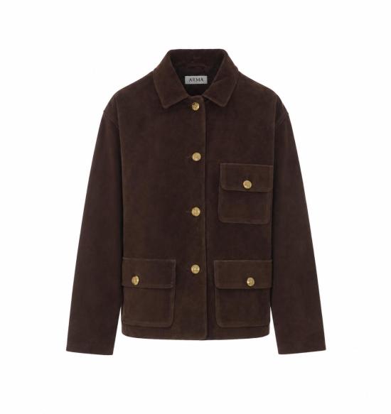 26FW 아르마 수트 자켓 008L266047 02 CHARCOAL BROWN