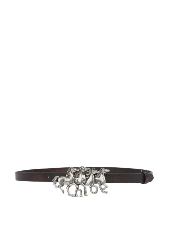 26FW 끌로에 벨트 CH26WBB06CWL 9FI BLACK AND PALLADIUM