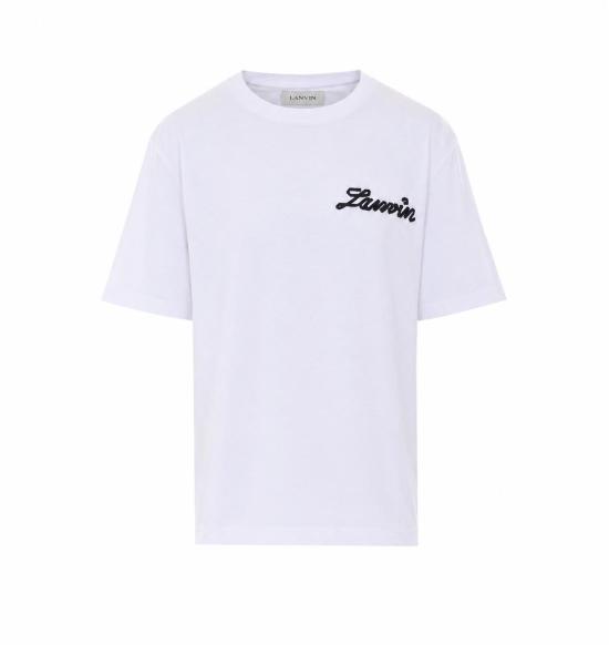 26FW 랑방 반팔 티셔츠 TS0012 J31601 WHITE