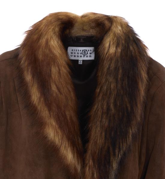 26FW MM6 메종마르지엘라 코트 S62AN0183 M36087139 BROWN - MM6 MAISON MARGIELA