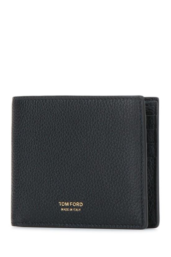 26FW 톰포드 그레인 레더 클래식 반지갑 Y0228LCL158G NAA BLACK - TOMFORD