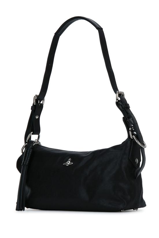 26FW 비비안웨스트우드 레더 호보 숄더백 46020017WL00AW N401 BLACK - VIVIENNE WESTWOOD