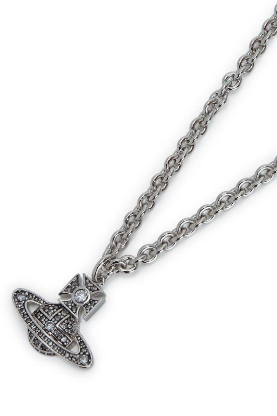 26FW 비비안웨스트우드 카르멜로 바스 릴리프 목걸이 630203CO02P394SM P394 ANTIQUEPLATINUMPLATINUMWHITECZ - VIVIENNE WESTWOOD