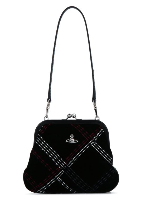 26FW 비비안웨스트우드 클라스프 클로저 비비안 숄더백 4B01001BWW01ID N208 BLACKMULTICOLOR