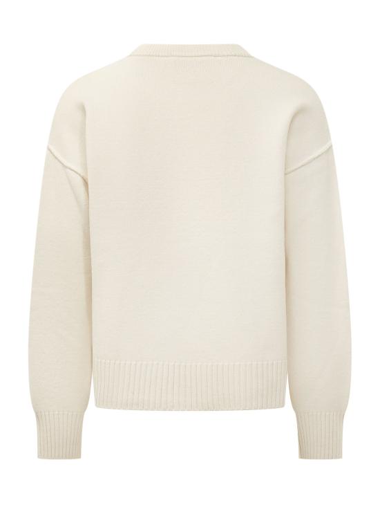 26FW 아미 ADC 크루넥 가디건 UKC368018 151 OFF WHITE BLACK - AMI