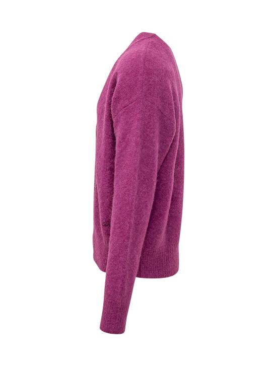 26FW 아미 가디건 HKC397KN0021 648 FUCHSIA - AMI