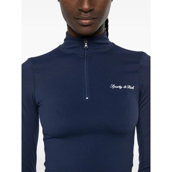 26FW 스포티앤리치 긴팔 티셔츠 TO10275326BL DKNAV NAVY - SPORTY & RICH